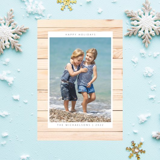 ハッピーホリデーあなたの写真を追加