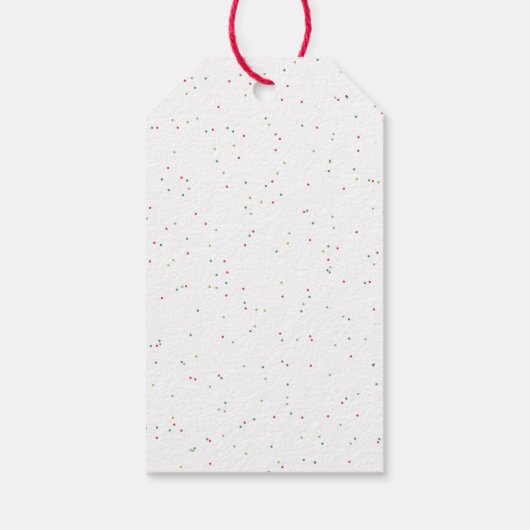 ハッピーホリデーおもしろいカラフルクリスマス ギフトタグ (裏面)