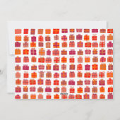 ハッピーホリデーかわいいギフトハンドドローカスタムド写真 シーズンカード (裏面)