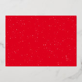 ハッピーホリデーかわいいシンプル写真1枚 箔シーズンカード (裏面)