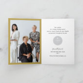 ハッピーホリデーきらめくクリスマスツリービジネス シーズンカード (内部)