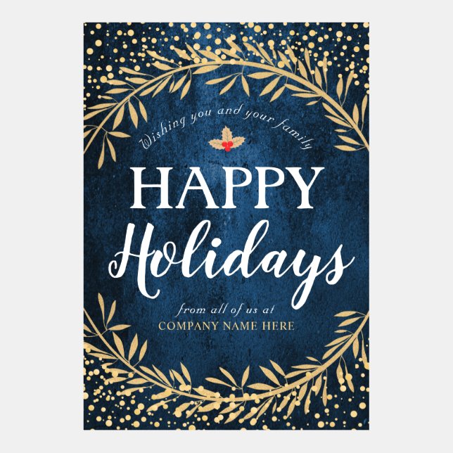 ハッピーホリデーとビジネス感謝してい (正面)