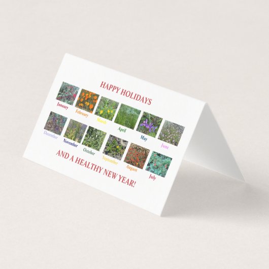 ハッピーホリデーと健康的な新年！ (正面)