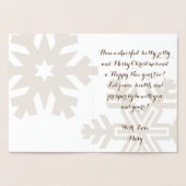 ハッピーホリデーのカスタマイズエレガント可能 箔カード (内部)