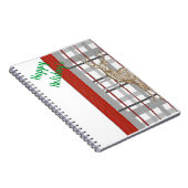 ハッピーホリデーの鹿クリスマススパイラルノート ノートブック (右側)