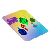 ハッピーホリデーぶら下がったズとオーナメント マグネット (右側)