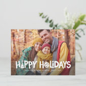 ハッピーホリデーよくはしゃぐおもしろいワンフォト シーズンカード (スタンド正面)