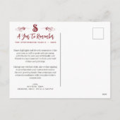 ハッピーホリデーを思い出す年11フォトコラージュ シーズンポストカード (裏面)