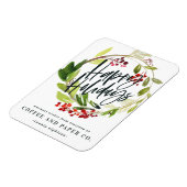 ハッピーホリデーウォーターカラーフローラ マグネット (左側)