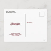 ハッピーホリデーエレガントタイポグラフィファミリーフォト シーズンポストカード (裏面)