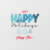 ハッピーホリデーカスタマイズ ウィンドウサイン (シート)