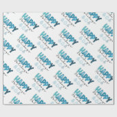 ハッピーホリデーカスタマイズ ラッピングペーパー (フラット)