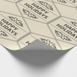 ハッピーホリデーカスタムの背景 ラッピングペーパー