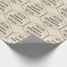 ハッピーホリデーカスタムの背景 ラッピングペーパー