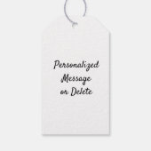 ハッピーホリデーカスタムズマイロゴ会社グリーン ギフトタグ (裏面)