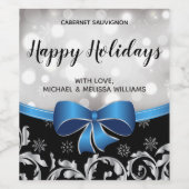 ハッピーホリデーカスタムズワインボトルラベル ワインラベル (シングルラベル)