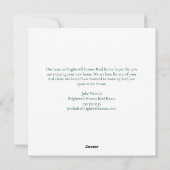 ハッピーホリデーカスタムズ会社ロゴクリスマス シーズンカード (裏面)