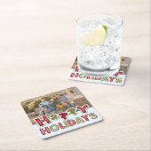 ハッピーホリデーカスタムズ写真コースター スクエアペーパーコースター (インサイチュ)