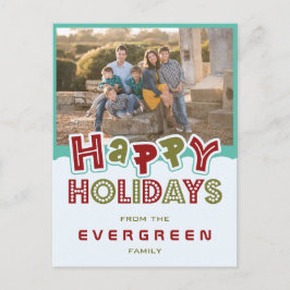 ハッピーホリデーカスタムズ写真名葉書 シーズンポストカード