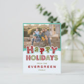 ハッピーホリデーカスタムズ写真名葉書 シーズンポストカード (スタンド正面)