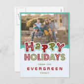 ハッピーホリデーカスタムズ写真名葉書 シーズンポストカード (正面/裏面)