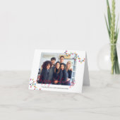 ハッピーホリデーカスタムズ写真折り畳みクリスマスカード カード (正面)