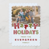 ハッピーホリデーカスタムズ写真&名刺 シーズンカード (正面/裏面)
