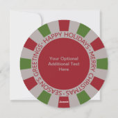 ハッピーホリデーカスタムズ写真&名刺 シーズンカード (裏面)