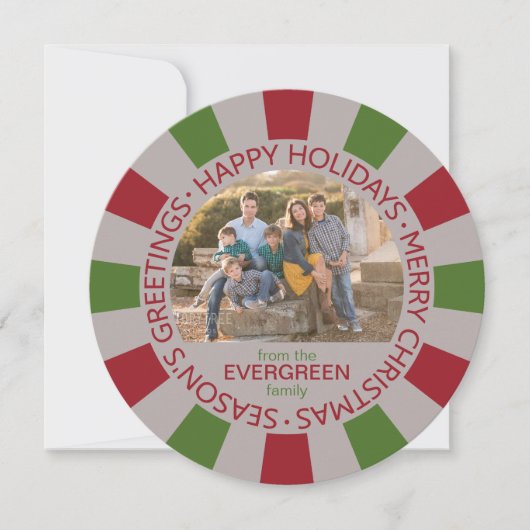 ハッピーホリデーカスタムズ写真&名刺 シーズンカード (正面)