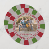 ハッピーホリデーカスタムズ写真&名刺 シーズンカード (正面/裏面)