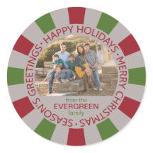 ハッピーホリデーカスタムズ写真&名前シール