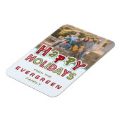 ハッピーホリデーカスタムズ写真&文字マグネット マグネット (左側)