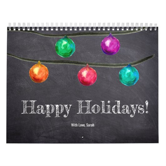 ハッピーホリデーカスタムズ12枚の写真(月) カレンダー (カバー)