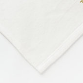 ハッピーホリデーカスタムフォトファミリークリスマス フリースブランケット (角)