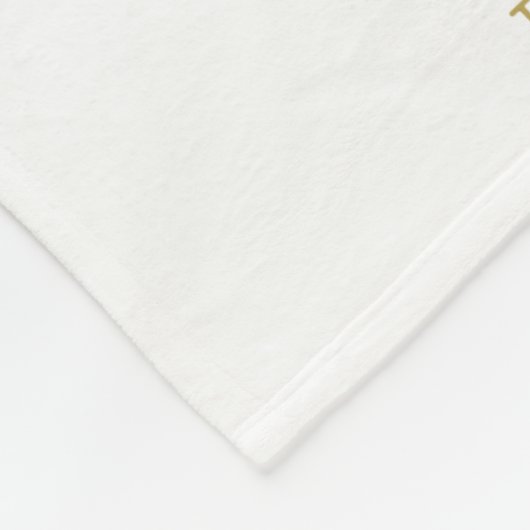 ハッピーホリデーカスタムフォトファミリークリスマス フリースブランケット (角)