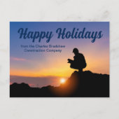 ハッピーホリデーカスタム建築カンパニーサンセット ポストカード (正面)