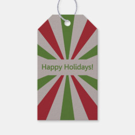 ハッピーホリデーカスタム文字ギフトラベル ギフトタグ