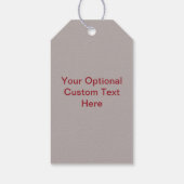 ハッピーホリデーカスタム文字ギフトラベル ギフトタグ (裏面)