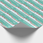 ハッピーホリデーカスタム文字ラッピング紙 ラッピングペーパー (角)