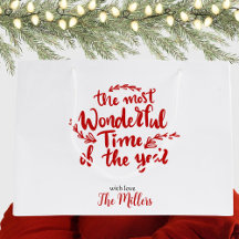 ハッピーホリデーカスタム赤と白クリスマス