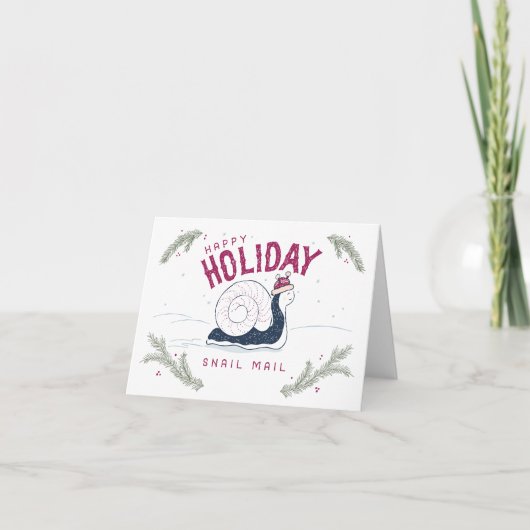 ハッピーホリデーカタツムイルメール シーズンカード (正面)