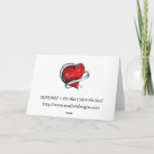 ハッピーホリデーカラフルアートグリーティングカードMADART シーズンカード (裏面)