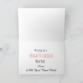 ハッピーホリデーカラフルフレームクリスマスカード シーズンカード (内部)