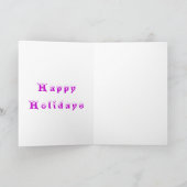 ハッピーホリデーカード新年の装飾 カード (内部)