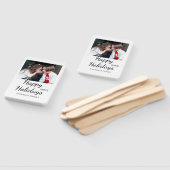 ハッピーホリデーキッズ家族の写真モダンギフト文字 ハンドファン (組立なし)