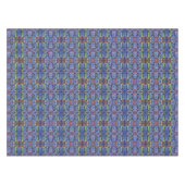 ハッピーホリデークラシッククリスマスのアイコン水色 テーブルクロス (正面(横))