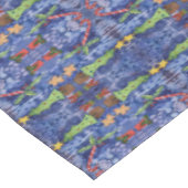 ハッピーホリデークラシッククリスマスのアイコン水色 テーブルクロス (アングル)