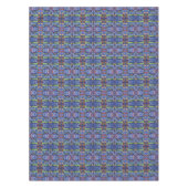 ハッピーホリデークラシッククリスマスのアイコン水色 テーブルクロス (正面)