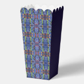 ハッピーホリデークラシッククリスマスのアイコン水色 フェイバーボックス (正面)