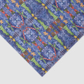 ハッピーホリデークラシッククリスマスのアイコン水色 薄葉紙 (詳細)